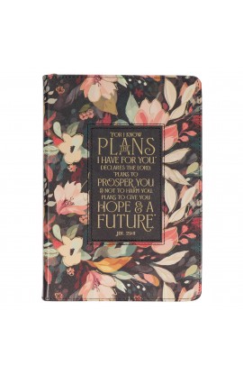 JL804 - Journal Classic Zip Black Hope & A Future Jer 29:11 - - 1 