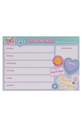DKP015 - Weekly Planner Undated Shine For Jesus Matt 5:16 - - 1 