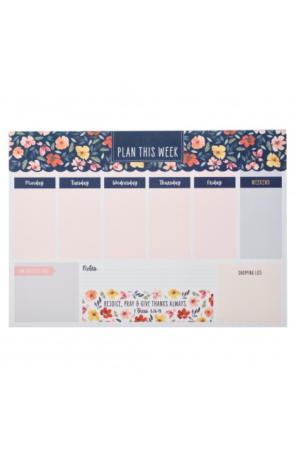 DKP014 - Weekly Planner Undated Rejoice Always 1 Thess 5:16-18 - - 1 