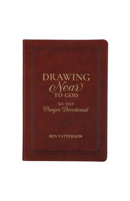 DEV296 - Devotional Drawing Near to God Brown Faux Leather - - 1 