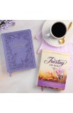 DEV264 - Devotional Trusting God Purple Faux Leather - - 8 