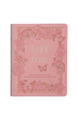 DEV228 - Devotional Live Free Pink Faux Leather - - 1 