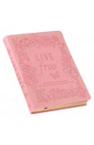 DEV228 - Devotional Live Free Pink Faux Leather - - 3 