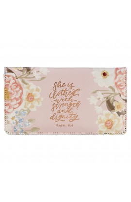 Wallet Pink Strength & Dignity Prov 31:25