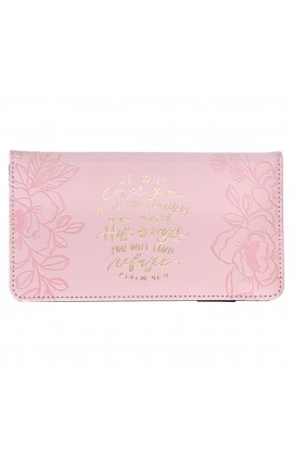 CHB069 - Wallet Pink He Will Cover You Ps 91:4 - - 1 