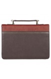 BBM828 - Bible Cover Classic Two-tone Brown I Will Carry You Isa 46:4 - - 2 