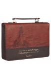 BBM828 - Bible Cover Classic Two-tone Brown I Will Carry You Isa 46:4 - - 3 