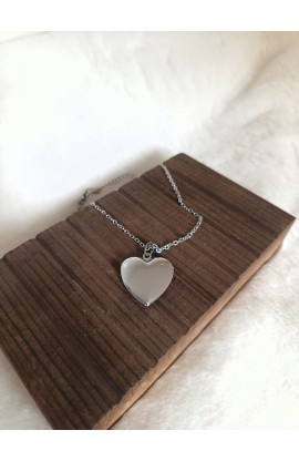 SC0336 - OPEN HEART BOX NECKLACE - - 1 