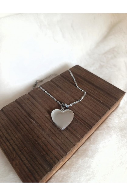 SC0336 - OPEN HEART BOX NECKLACE - - 1 