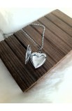 SC0336 - OPEN HEART BOX NECKLACE - - 2 