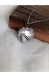 SC0336 - OPEN HEART BOX NECKLACE - - 3 