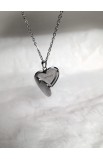SC0336 - OPEN HEART BOX NECKLACE - - 4 