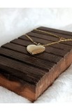 SC0337 - OPEN HEART BOX NECKLACE GOLD PLATED - - 4 