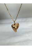 SC0337 - OPEN HEART BOX NECKLACE GOLD PLATED - - 6 