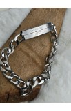 CROSS TAG CHAIN BRACELET
