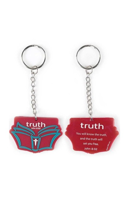 KC-451 - Keyring Pvc Bible Truth - - 1 