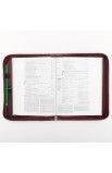 BBL314 - Burgundy Bible Cover Featuring John 3:16 and a Filligree Cross Design (Large) - - 6 