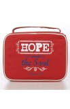 BBM543 - Red "Hope" Retro Blessings Bible Cover (Medium) - - 5 