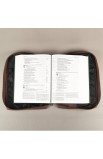 Brown Poly-Canvas Bible Cover Featuring Philippians 4:13 (Large)
