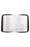 Black Micro-Fiber Bible Cover with Fish Tag (Large)