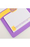 CLB021 - Purple "Wings of Joy" Clipboard and Notepad Featuring Psalm 91:4 - - 4 