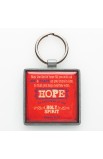 "Hope" Metal Keyring Featuring Rom 15:3