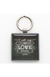 KEP025 - "Love" Metal Keyring Featuring Psalm 89:1 - - 2 