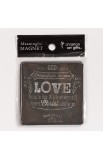 MGW018 - Chalkboard Collection "Love" Magnet - - 4 