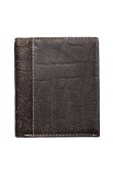 WT083 - Wallet Leather Brown Crosses Badge - - 2 
