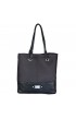 TOT044 - Black Linen Look Tote Bag w/"Blessed" Badge - - 1 