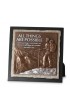 ALL THINGS ARE POSSIBLE STONE SCULPTURE PLAQUE