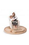 LCP20185 - Sculpture Cast Stone Devoted Mom Son - - 1 