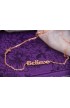SC0062 - BELIEVE NECKLACE ROSE GOLD PLATED - - 1 