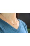 SC0062 - BELIEVE NECKLACE ROSE GOLD PLATED - - 4 