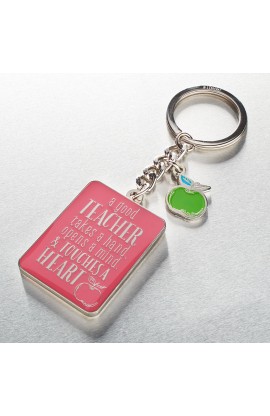 KMO052 - Keyring/Tin Teacher Pink 1 Cor 16:14 - - 1 