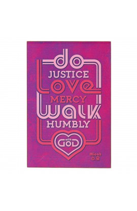 PLA023 - Plaque Wall Do Justice Love Mercy - - 1 