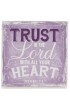 WBL011 - "Finishing Strong Collection: Trust in the Lord" Small Wooden Wall Plaque - - 1 