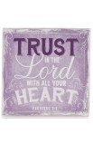 WBL011 - "Finishing Strong Collection: Trust in the Lord" Small Wooden Wall Plaque - - 1 