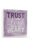 WBL011 - "Finishing Strong Collection: Trust in the Lord" Small Wooden Wall Plaque - - 2 