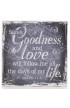 WBL012 - "Finishing Strong Collection: Goodness & Love" Small Wooden Wall Plaque - - 1 