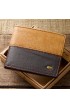 WT023 - Two Tone Genuine Leather Wallet Cross Stud - - 1 
