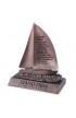 LCP20159 - Sculpture Moments of Faith Small Bronze Sailboat Stand Firm - - 1 