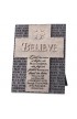 LCP11416 - Cross/Plaque Cast Stone Statements of Faith Believe - - 1 