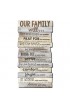 LCP45017 - Wall Decor MDF Large Our Family Will... Stacked 15 1/4 X 29 1/8 - - 1 