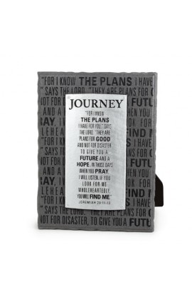 Plaque Cast Stone Badge of Faith Journey