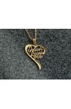 SC0063 - JESUS LOVES ME HEART NECKLACE GOLD PLATED - - 1 