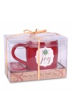 LCP12955 - Christmas Mug Ceramic Filled With...Christmas Joy - - 4 