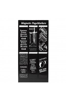 MGB001 - Black and White Magnetic Pagemarkers - - 1 