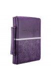 BBM485 - Purple Floral LuxLeather Bible Cover Featuring Jer. 29:11 (Medium) - - 4 