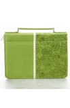 BBM486 - Lime Floral LuxLeather Bible Cover Featuring Jer. 29:11 (Medium) - - 2 